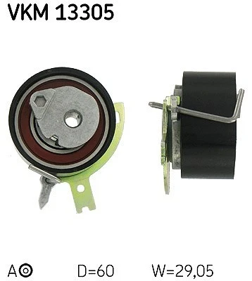 Galet tendeur SKF, courroie de distribution entre autres pour CITROËN, FIAT - Photo 1/4