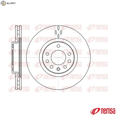 2x BRAKE DISC 61017.10 FOR FIAT 939A7.000/A2.000/A1.000/A8.000 1.9L 4cyl CROMA - Image 1 of 4