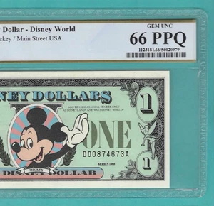 $1 1988 Disney Dollar Mickey PCGS 66PPQ - Picture 1 of 3