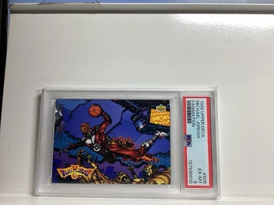 1992 Upper Deck Michael Jordan Fanimation #506 оценка PSA EX-MT - Изображение 1 из 2