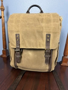 Zaino per fotocamera e laptop ONA Camps Bay Field Tan tela/pelle 17" prezzo al pubblico consigliato $499 - Foto 1 di 18