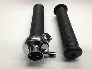 TRIUMPH PRE UNIT SINGLE THROTTLE WITH GRIPS EMGO REPLICA - Picture 1 of 2