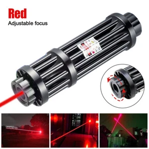 Red 650nm Rechargeable Beam Light High Power Laser W/5 Caps - Picture 1 of 7