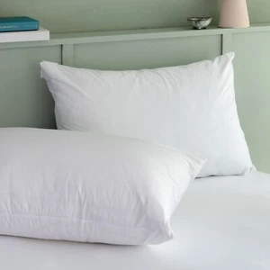 SOAK&SLEEP Impenetrable Anti Bed Bug Protectors Standard Pillow Encasement Pair - Picture 1 of 4