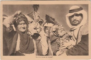 LEBANON Rare Postcard showing DRUZE FAMILY at DJEBEL-SHAM Tied 4.50p. Cairo 1927 - Picture 1 of 3