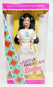 Mattel Dolls of the World Collection Native American Barbie 1993 # 1753