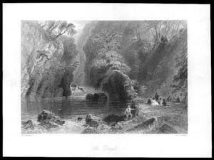 IRLANDA 1840 - Vista del río Dargle Wicklow Bray (43A) - Imagen 1 de 1