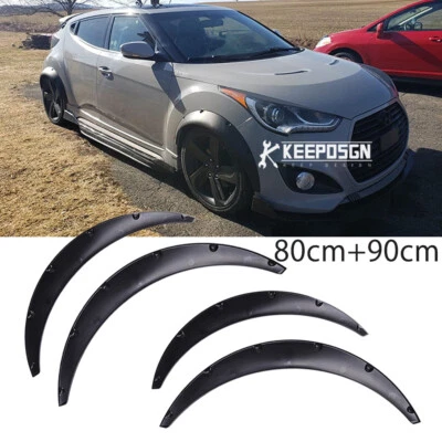 Kit de carrocería más ancha flexible acampanada guardabarros 3,5" para Hyundai Veloster Foto 1 de 4