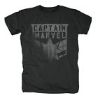 Captain Marvel Distressed Logo T-Shirt Gr. Large L Schwarz Bravado - Neu & OVP