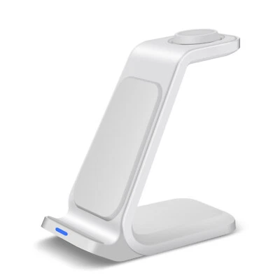 Soporte base cargador inalámbrico 3 en 1 para reloj Samsung Galaxy Ultra/8 S25 Edge S24+ Foto 1 de 4