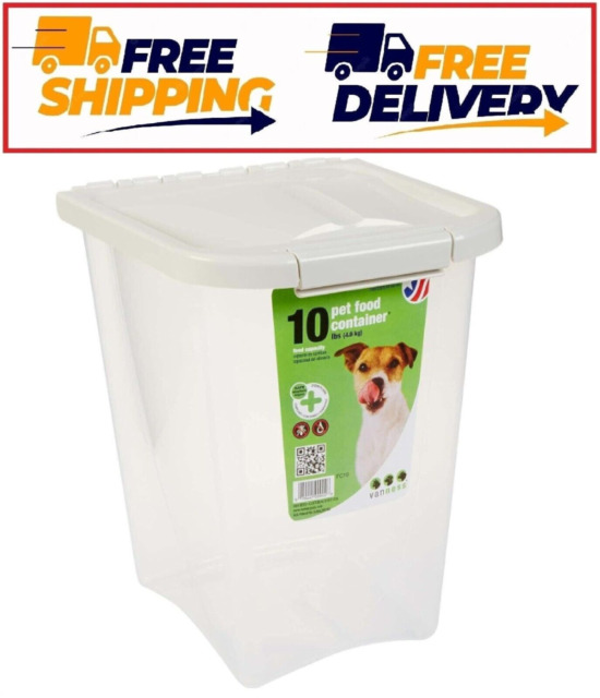 United Solutions Contenedor grande de almacenamiento de alimentos para  mascotas con tapa hermética, capacidad de 20 galones, ideal para comida de