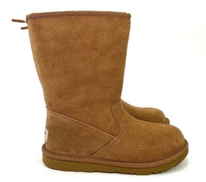 UGG Lil Sunshine II Back Zipper Chestnut Suede Kids Boots Model 1103029  - Picture 1 of 12