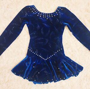 New ListingNavy Blue Competition Figure Skating Dress for 9-10 year olds