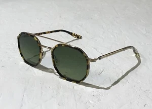 Barton Perreira Themis Tokyo Tortoise Antique Gold Sunglasses AUTHENTIC - Picture 1 of 10