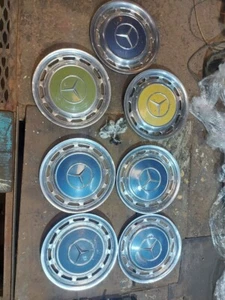 7 Wheels for Mercedes W123 chrome-plated "14" with - Picture 1 of 8