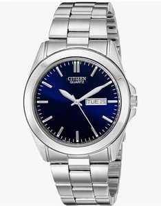 Citizen Men's Day & Date Blue Dial Quartz Watch BF0580-57L NEW - Picture 1 of 5