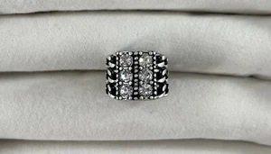 Premier Designs Jewelry - "Grand" Matte Silver Ring - Choose your Size - Picture 1 of 4