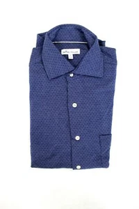 BRAND NEW- Peter Millar Diamond Net Long Sleeve Shirt- Navy- S- MSRP $149 - Picture 1 of 3