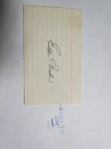Eddie Fisher Signed Index Card JSA Auction Certified  - Picture 1 of 3