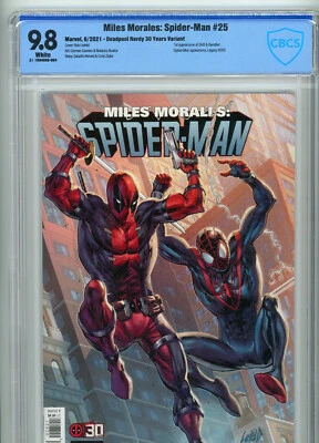 Miles Morales Spider-Man #25 (2021) | 9.8 NM/MT | Deadpool | 1st Shift & Bumbler - Image 1 of 4