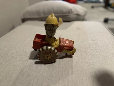 Coche de juguete de hojalata vintage Marx Smokey SamFire Chief Whoopee mediados del siglo XX de los años 50 Foto 1 de 4