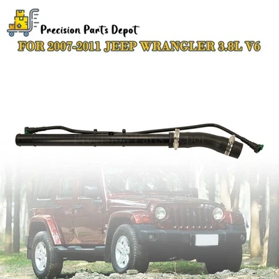 NEW 52060489AH Fuel Filler Neck Tube For 2007-2011 Jeep Wrangler 3.8L V6 US Foto 1 de 4