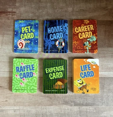 2005 Hasbro The Game Of Life SpongeBob Game Replacement Cards - Image 1 of 2