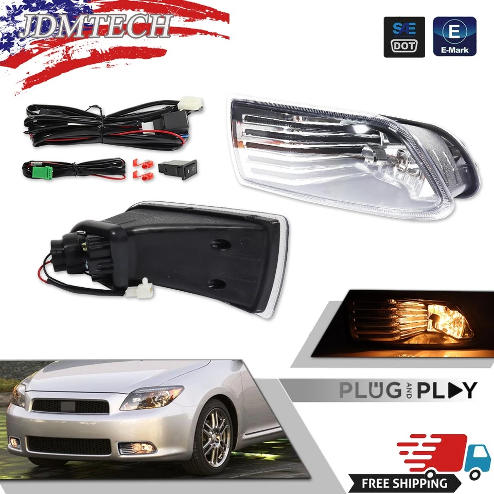 PARA 04-10 SCION TC JDM PARA-CHOQUE DIANTEIRO FAROL DE NEBLINA DE DIREÇÃO LÂMPADA DE SUBSTITUIÇÃO COM INTERRUPTOR - Imagem 1 de 4