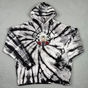 Hypland Naruto Hoodie Herren Large grau Batik Jiraiya Chenille Patch Anime Manga - Bild 1 von 14