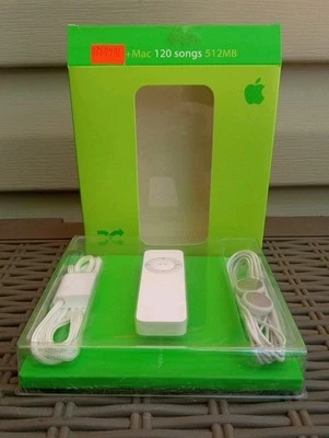 Apple iPod Shuffle 1st Generation White (512MB) M9724LL/A, New, Original Owner - Image 1 of 4