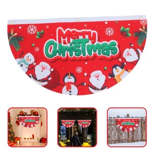 Decoración de Navidad Bandera Muñeco de Nieve Banderín Chriatmas Garden - Imagen 1 de 12