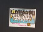 1974-75 O-Pee-Chee Boston Bruins #81 Team Checklist OPC NHL CHECKED