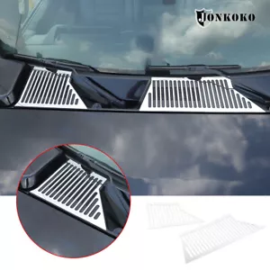 Chrome Steel Car Hood Air Vent Intake Cover Grill Kit For Humme-r H2 2003-2009 - Picture 1 of 8