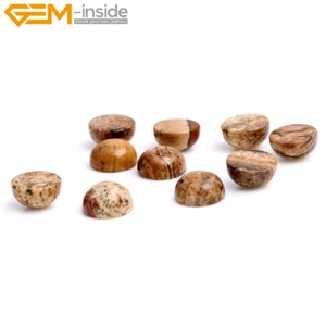 Gemstone Cabochons 5pcs Natural Picture Jasper Cab Beads  Jewelry Making Supply - Picture 1 of 49
