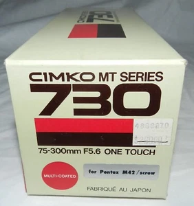 New in Box - Cimko MT Series 730 75-300mm f5.6 One touch Macro lens for Pentax - Picture 1 of 3