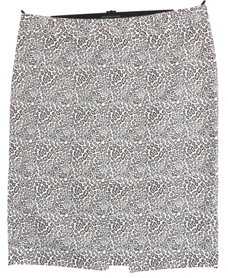 SK18296- LIZ CLAIBORNE Mujer Algodón Seda Falda Lápiz Animal Guepardo 16W Plus Foto 1 de 4