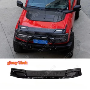 For 2021-2024 Ford Bronco ABS Glossy Black Sandstone Baffle Guard Shield W/ Lamp - Picture 1 of 5