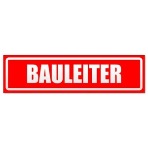 Bauleiter invertiert Magnetschild Schild magnetisch - Bild 1 von 25