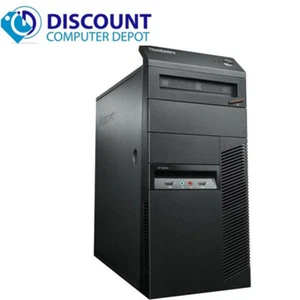 Fast Lenovo Windows 10 Desktop Computer Core i5 Tower 3.2GHz PC 4GB 320GB Wifi - Picture 1 of 5