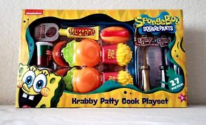 SpongeBob Squarepants Krabby Patty Cook Playset Krusty Krab Nickelodeon 27 Piece