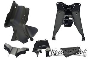 Innenraum Beinschild schwarz matt Yamaha Aerox MBK Nitro Verkleidung Trittbrett