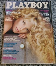 Playboy - February, 1983   KIM BASINGER  (Playmate MELINDA MAYS)