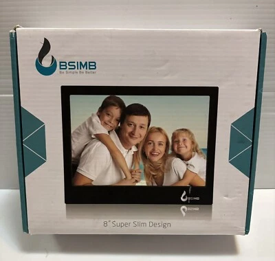 New BSIMB M12 Digital Picture Frame 8 Inch Digital Photo Frame 1024*768 Pixels - Image 1 of 2