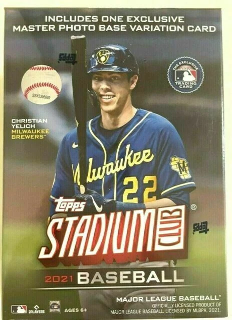 Topps Stadium Club 2021 MLB Blaster Box (40 Cards, 1 Master Photo Base Variation)
