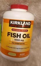1 x olio vitamine Kirkland pesce 300 mg, 400 softgels fornitura 6 mesi