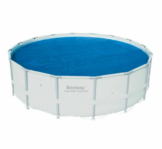 Bestway 15-Foot Round Above Ground Swimming Pool Solar Heat Cover (58253E)