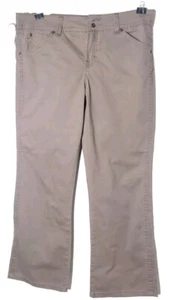 GLORIA VANDERBILT Women's 14 Short Petite Stretch Twill Tan Casual Pants - Picture 1 of 20