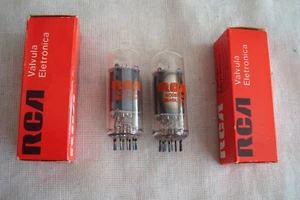 RCA CLEARTOP TUBES, 6FQ7/6GC7 MATCHED AND BALANCED PAIR, BOXED NEW OLD STOCK VGC - Picture 1 of 8