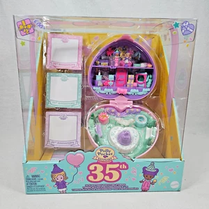 Polly Pocket Keepsake Collection 35th Birthday Partytime Stamper Compact Playset - Picture 1 of 7