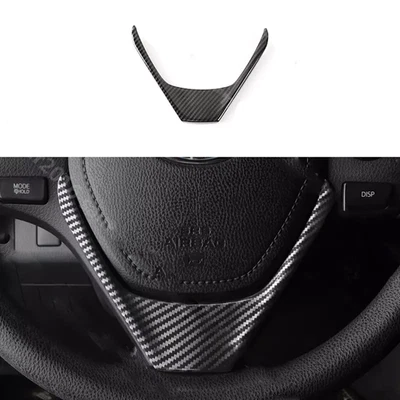 Накладка на руль из углеродного волокна цвет подходит для Toyota RAV4 2013-2018 - Изображение 1 из 4